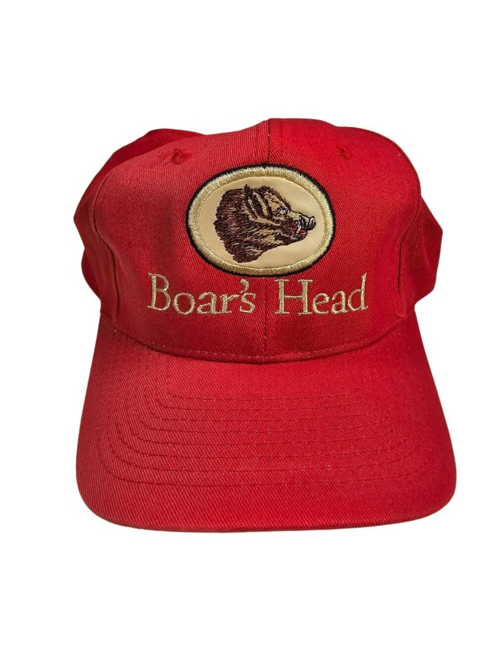 Boars Head Vintage KC Snapback Hat Baseball Cap Red